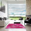 Tapis rose tissé à la machine-1944371234