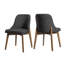 Ensemble de table et de chaises de salle à manger ovales de 170 cm (67 po) avec des chaises rembourrées, en rotin, avec double piétement pour 2 à 6 personnes.-96657788