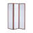 Sikeston 52'' W x 70.25'' H 3 - Panel Solid Wood Folding Room Divider