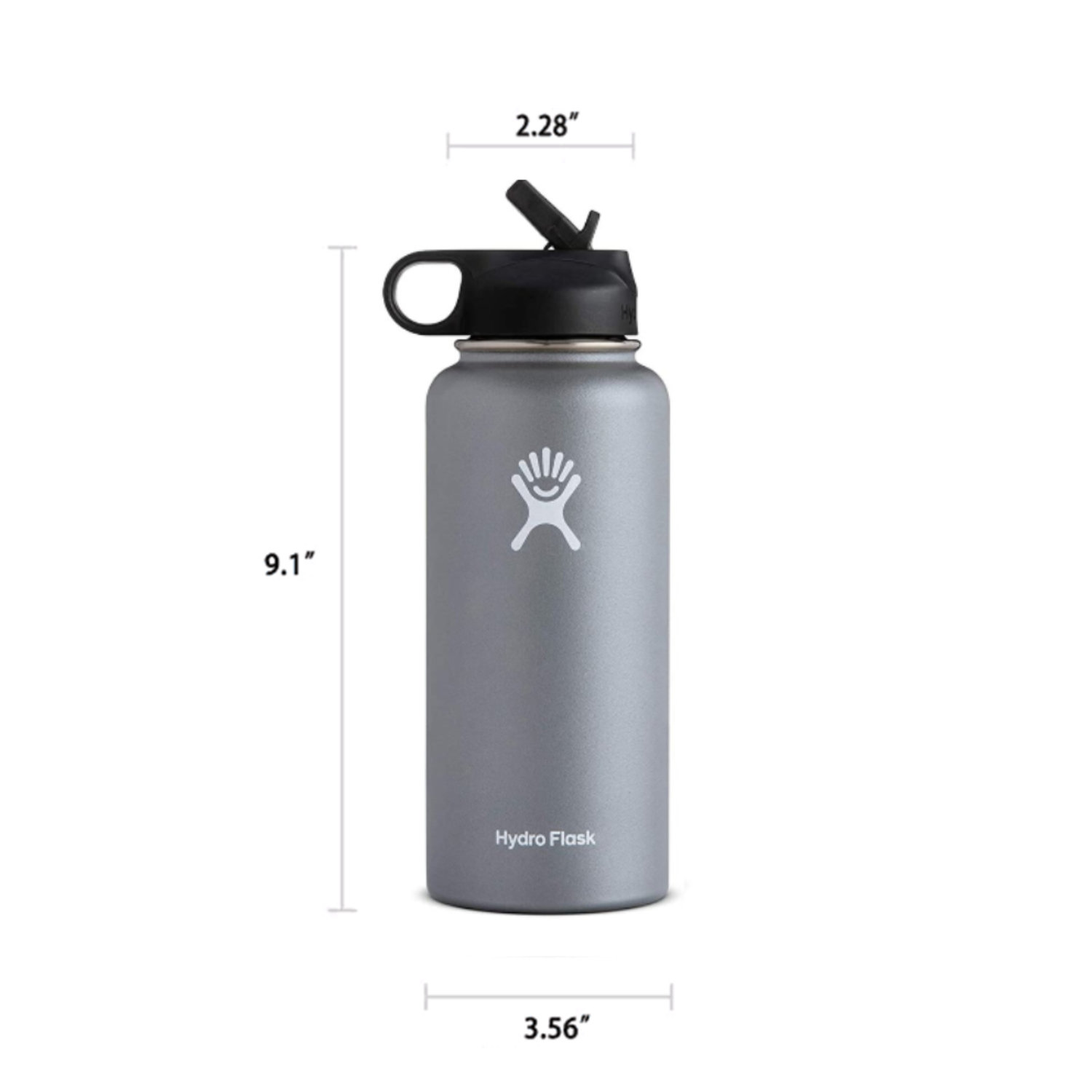 Peaceful Valley 32oz. Insulated Stainless Steel Water Bottle Straw