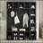 Farmhouse Wooden Style Hall Tree with 6 Hooks, Practical Walnut Storage Bench with Adjustable Shelves, 4-in-1 Entryway Organizer for Mudroom and Living Room