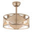 Ventilateur de plafond 18 po avec lumière, ventilateur silencieux à télécommande à 6 vitesses avec moteur réversible pour chambre à coucher et salon