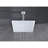 Water Saving Bathroom Showerhead - Stainless Steel High Self-Cleaning White Rainfall Shower Head Steel, Rainfall, Saving,-127299579