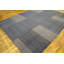 Flatweave Wool Geometric Area Rug in Gray