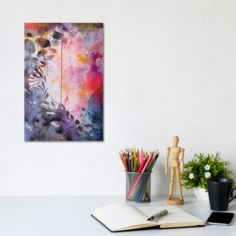 The Garden At Dusk by Helen Wells - Wrapped Canvas Print, 20.32 cm H x 30.48 cm W