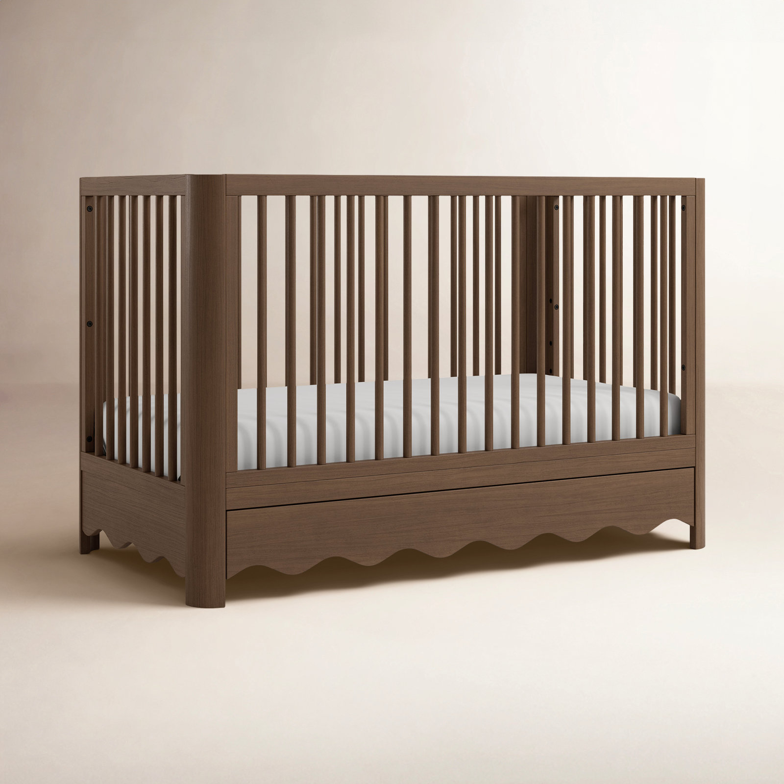 Casablanca Pine 5-in-1 Convertible Crib, Hazelnut