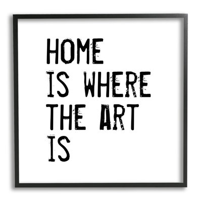Maison où l'art est patiné, texte de style timbre