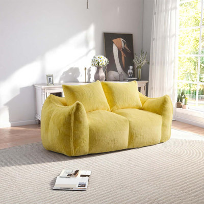 75.20" Extra Large Adult Beanbag Sofa, No Assembly Required