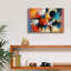  «Circles Abstract 3» par Rey Klimt, art mural sur toile, 18 po x 12 po