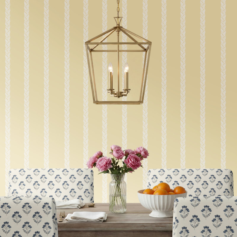 Hastings 4-Light Chandelier, Warm Brass