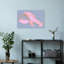 Neon Lobster Vibes Abstract Minimalist Modern Shellfish Lobster Ocean Wall Art Print by Treechild - Wrapped Canvas Print-1544627581
