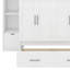 Grand lit escamotable avec tablettes, tiroirs et port USB-1366130989