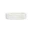 Lavabo vasque de salle de bain en marbre naturel, 600 x 400 x H 150 mm, aspect unique avec imperfections, lavabo ovale blanc de qualité pour la salle de bain, surface lisse, éléments de design luxueux
