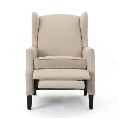 Fauteuil inclinable traditionnel confortable avec bordure cloutée pour la décoration intérieure