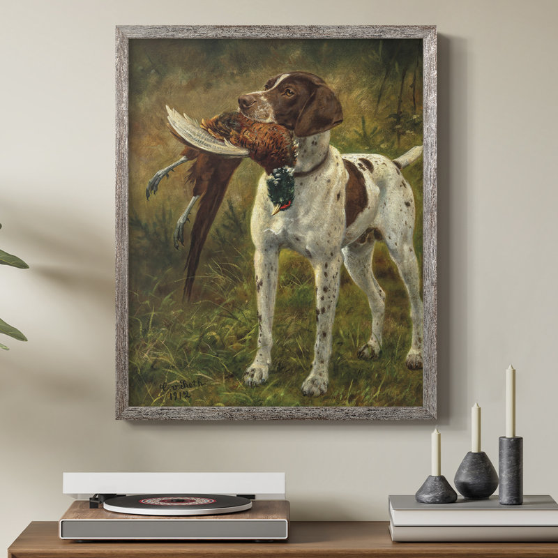«Vintage Animal Print», reproduction encadrée LX - bois massif, H 15 po x l 12 po