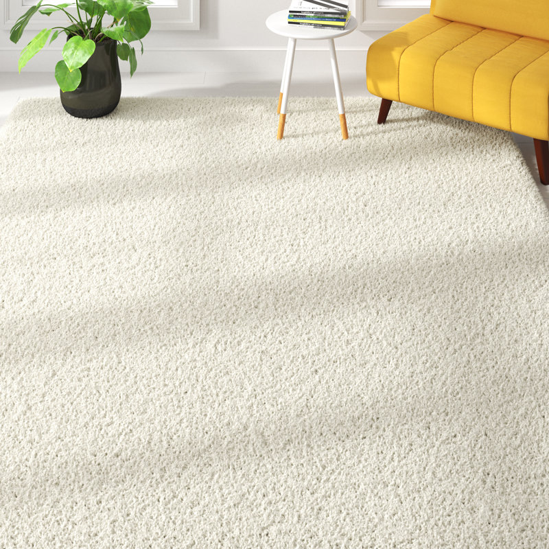 Parsegh Solid Colour Shag Area Rug, Rectangle 300 x 400cm