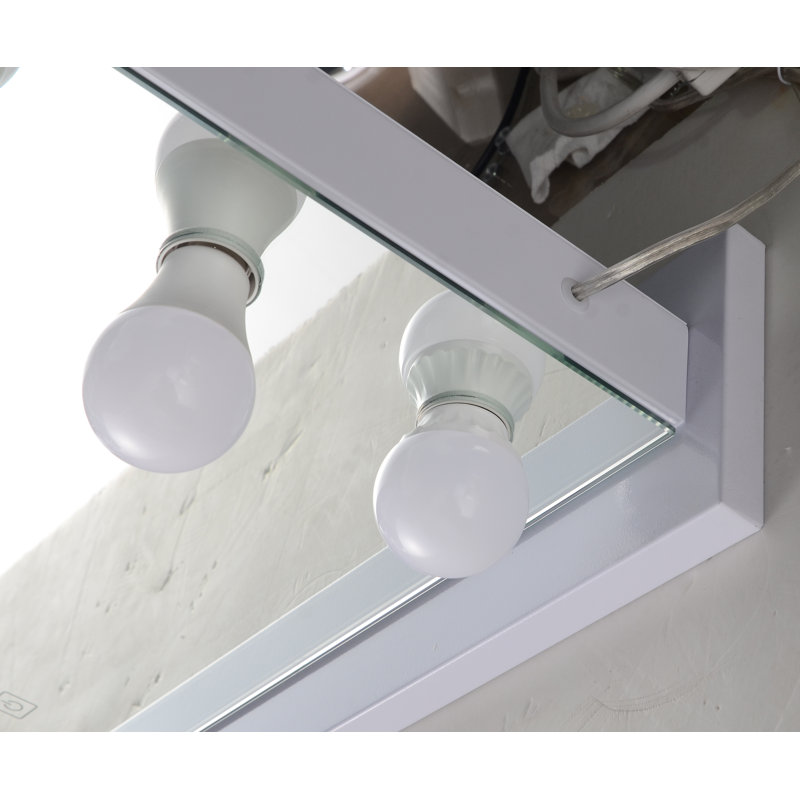 Miroir de salle de bain/meuble-lavabo lumineux Syn, Noir