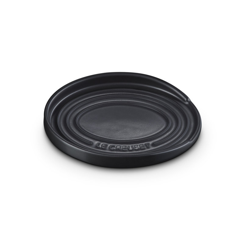 Le Creuset Stoneware Oval Spoon Rest, Satin Black