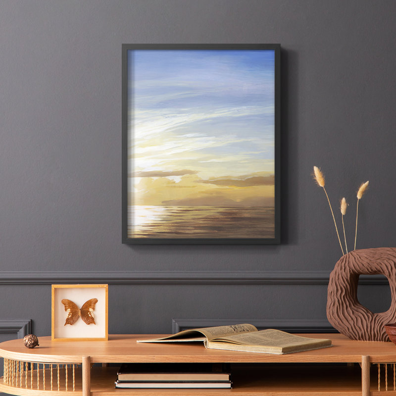 Luminous Waters II, reproduction encadrée - bois massif, Noir, H 28 po x l 22 po