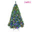  Arbre de Noël en PVC avec 380 lumières DEL Wi-Fi Music Sync, contrôle des applications, 1339 pointes, branches articulées, effets bicolores, support en métal, arbre de Noël-1024467602