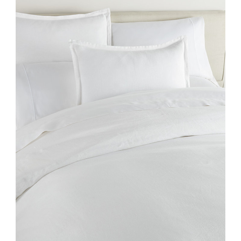 Linen Duvet Cover, Queen Duvet Cover, White