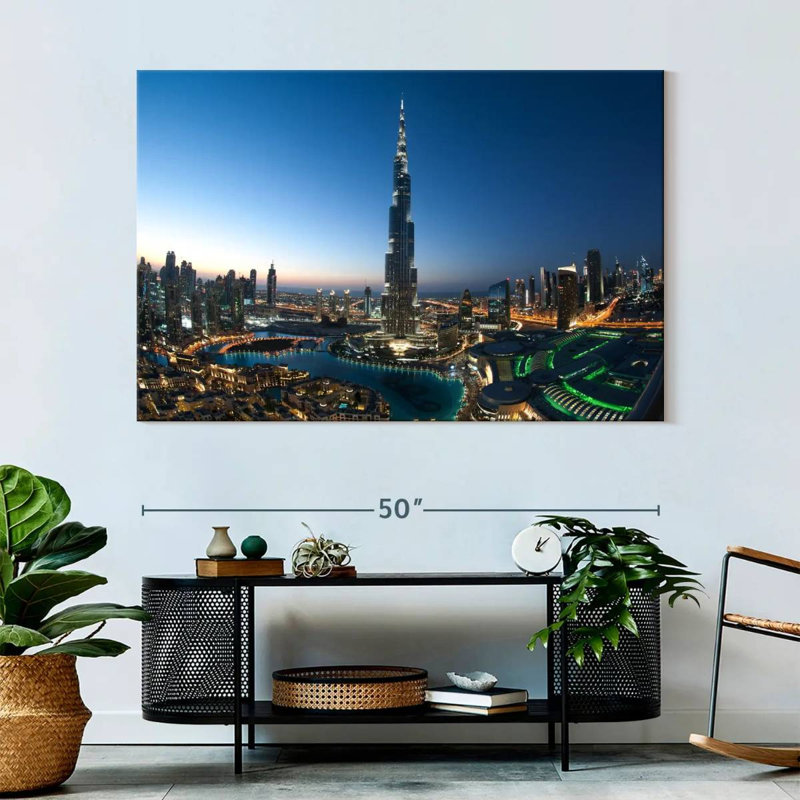 Nicci Dubai City Opulence, 34" H x 51" W
