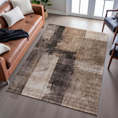 Premium Machine Washable Jessie AMF1202 Abstract Rug