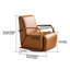 Fauteuil d'appoint rembourré en similicuir et pivotant-120095819