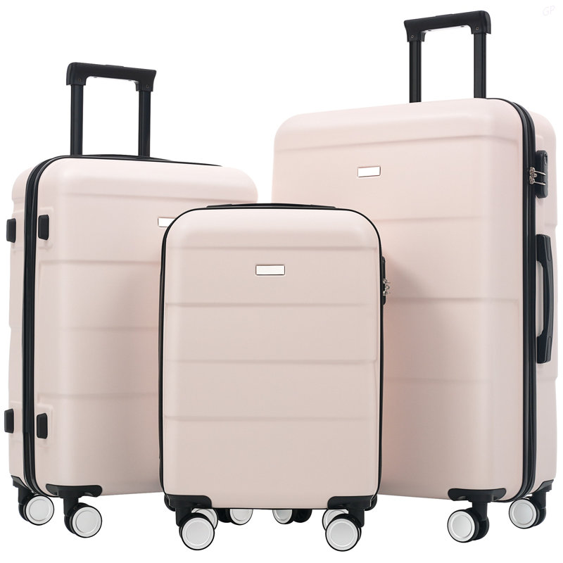 Valise à roulettes doubles Hardshell, Light Pink