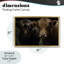 Cadre flottant Cow Face Highland pair, design par Amy Carroll-182595053-182595058
