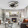 Herrada 20" Space-Saving Flush Mount Ceiling Fan with Adjustable Dimmable LED Light Kit