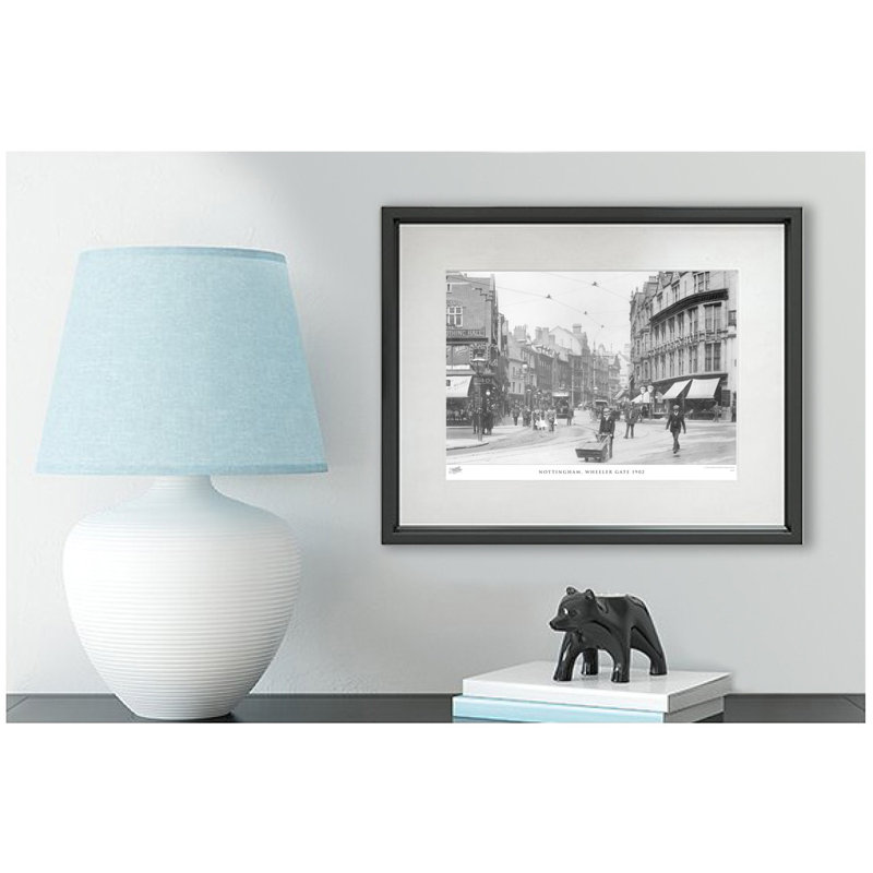 Nottingham, Wheeler Gate 1902 - Single Picture Frame Print, 28cm H x 36cm W x 2.3cm D