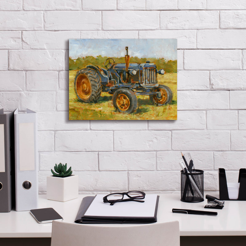«August Rustic Tractors 3» par August Grove, H 12 po x l 16 po x P 0,75 po
