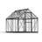 Palram - Canopia Hybrid 6' W x 10' D Walk-In Hobby Polycarbonate Aluminum Frame Greenhouse Kit with Roof Vent - Gray-356792576-314629672