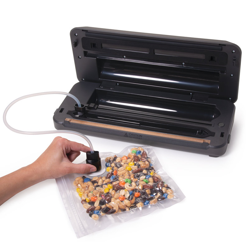 Presto Black Automatic Electric Vacuum Sealer with Bag Cutter