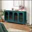 Meuble télé de style industriel avec armoire de rangement et tablettes réglables pour téléviseurs de 65 pouces, design rustique et fonctionnel