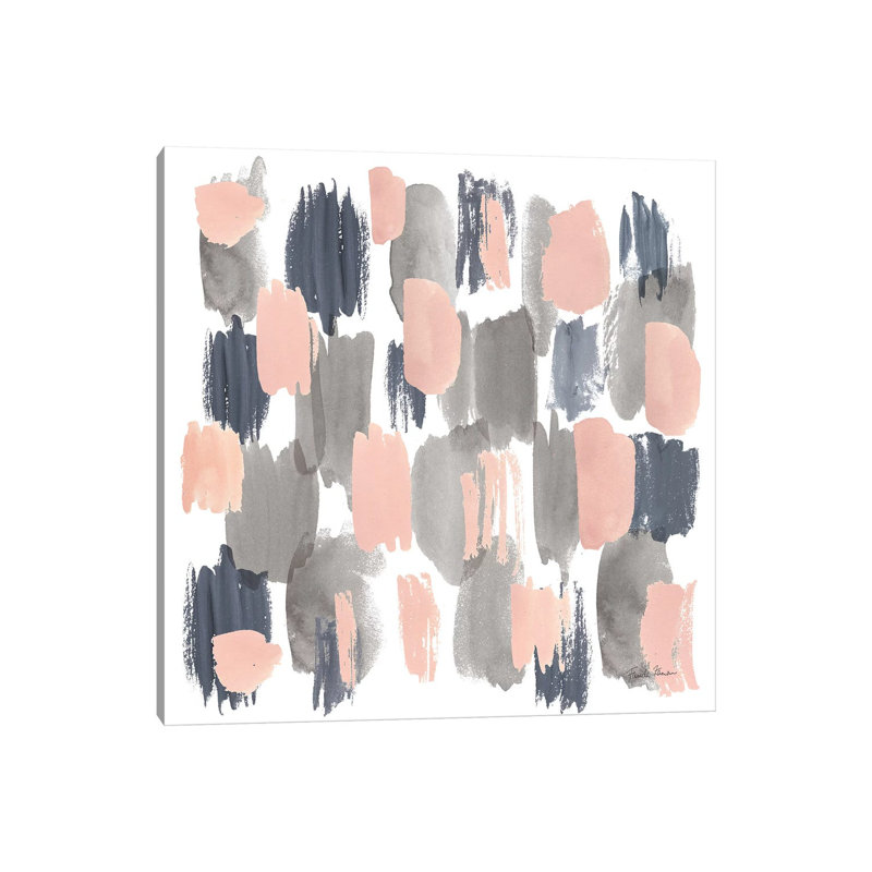 Grey Pink Mist I by Farida Zaman - Wrapped Canvas Painting, 66.04 cm H x 66.04 cm W x 3.175 cm D