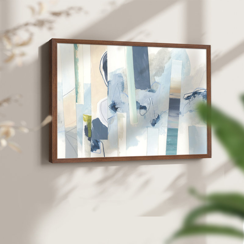 «Liquide Strata II», reproduction encadrée, Noyer, H 11 po x l 14 po