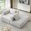 L-Shape Modular Compressed Couch, 3 Cloud Sectional With Chaise Lounge, Corduroy Upholstered For Apartment, Comfortable Spring Cushions, Modern Minimalist Atmosphere, Grey, No Assembly Required-17116110