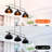 Niriyah 3 - Light Matte Black Kitchen Island Pendant