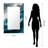 Glass Frame Rectangle Wall Mirror-629849005