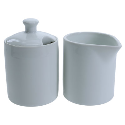 Urban Sugar And Creamer Set, White