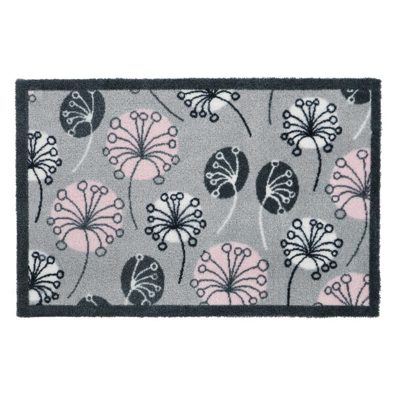 Non-Slip Floral Indoor Doormat