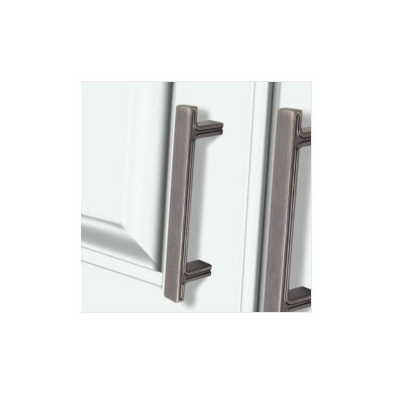 Anwick Bar Pull, 5", Brushed Pewter
