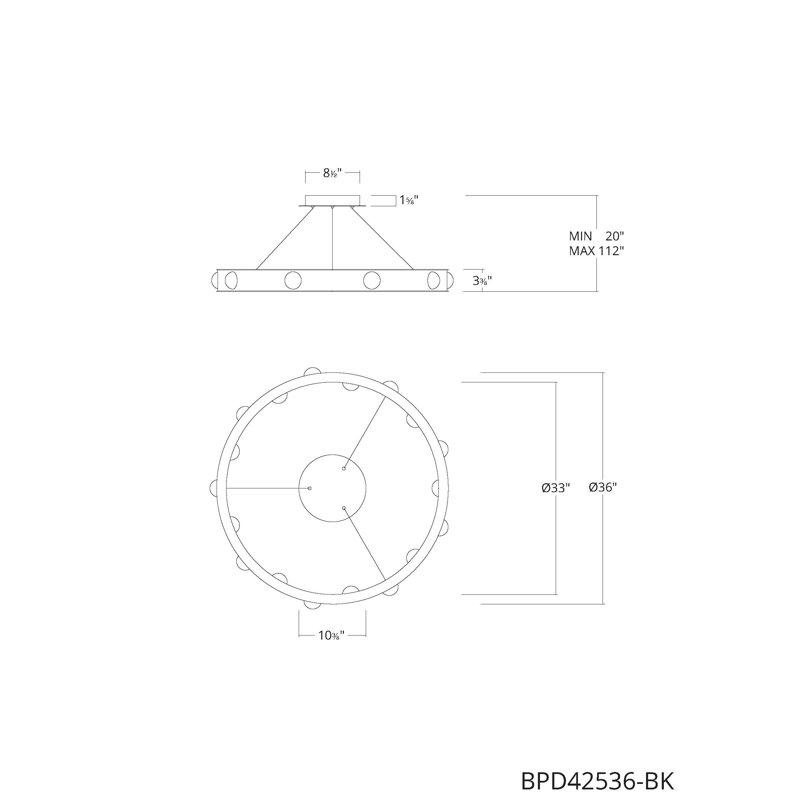 Kollard 10 - Light LED Pendant