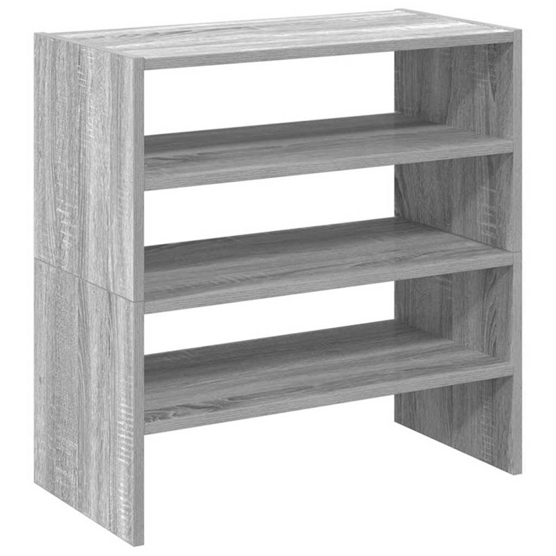 6 Pair Shoe Rack, Grey Sonoma