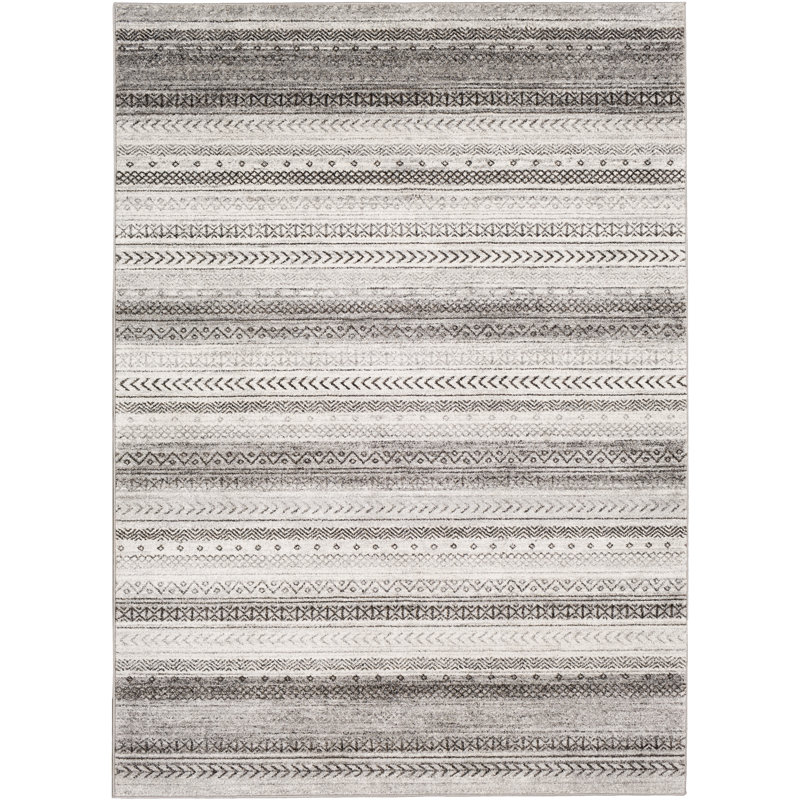 Jerrell Striped Indoor Rug, Rectangle 5'3" x 7'3"