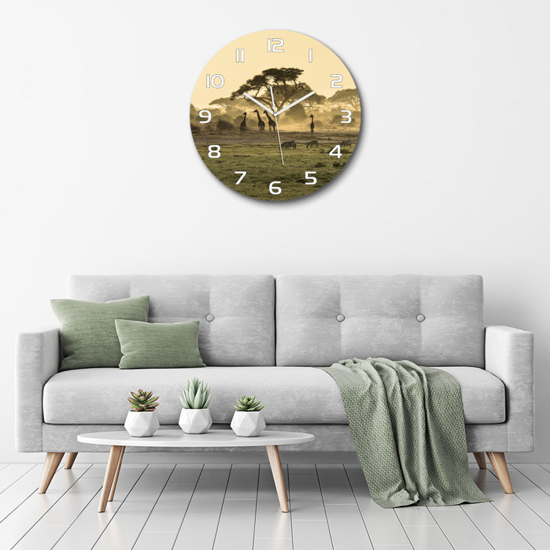 Jerzei Glass Wall Clock