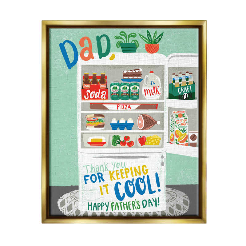 «Keeping It Cool Father's Day» par Arrolynn Weiderhold, impression, H 31 po x l 25 po x P 1,7 po