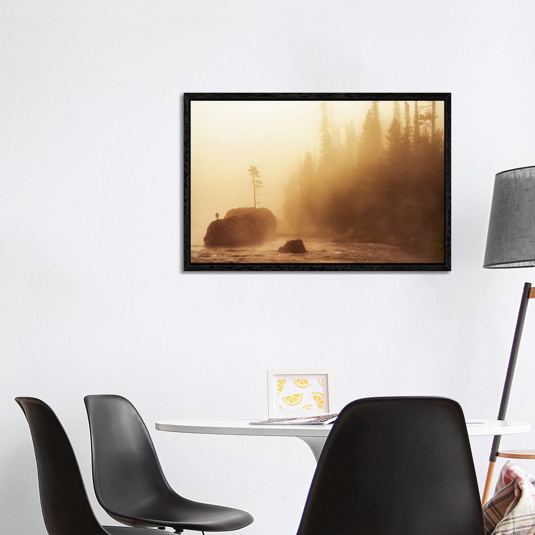 Rock Tee And Fog von Dennis Frates - Gallery-Wrapped Canvas Giclée on Canvas